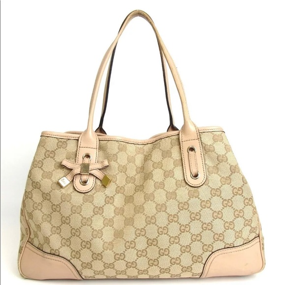 authentic GUCCI Princie GG canvas Tote Bag - Picture 1 of 8